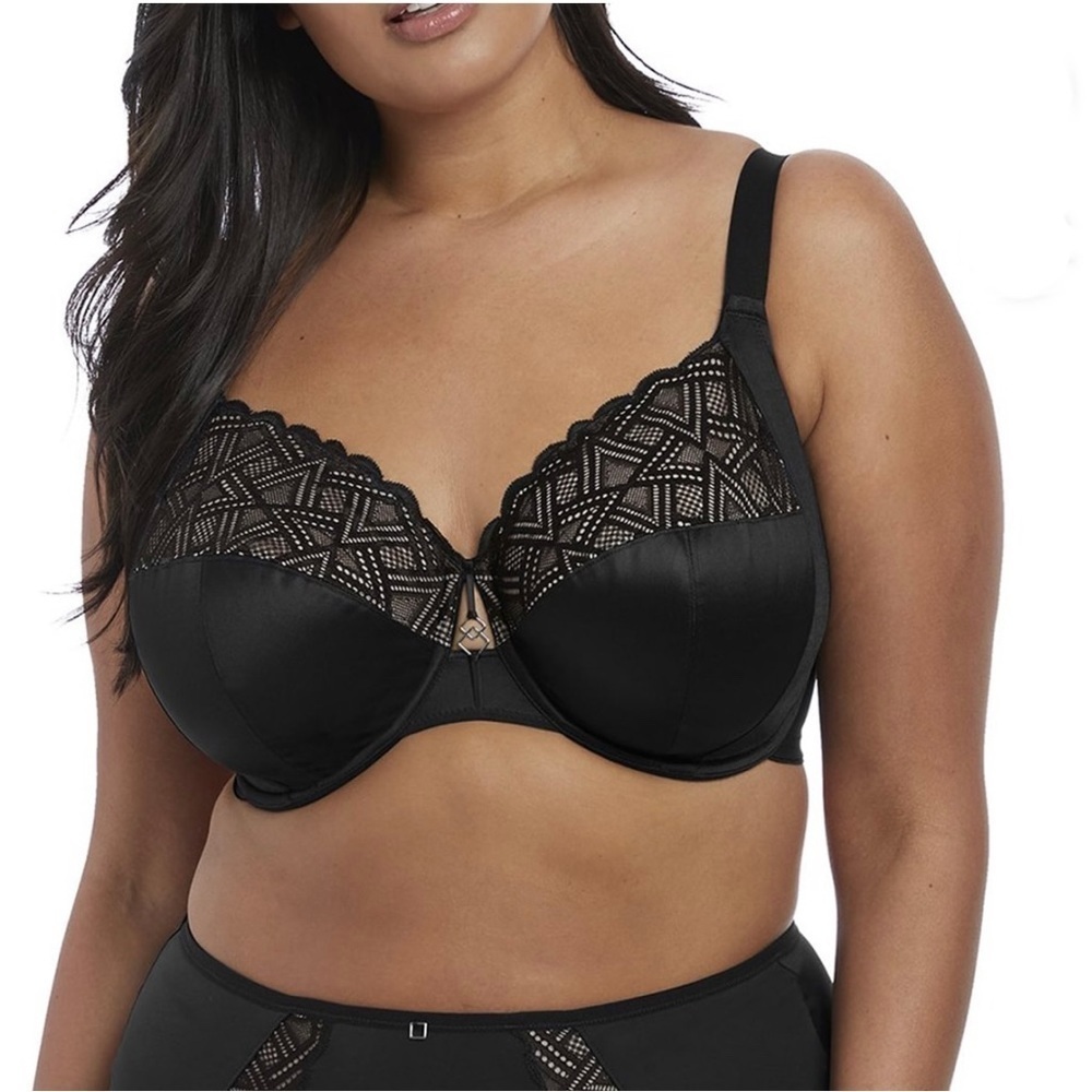 Elomi Lydia Underwire Bandless Bra in Black 32J